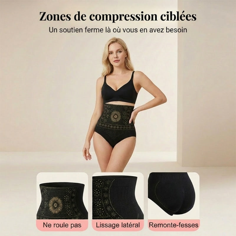 🥳👖 Culottes gainantes à taille haute – Culottes sculptantes à effet compressif pour une taille affinée 💞