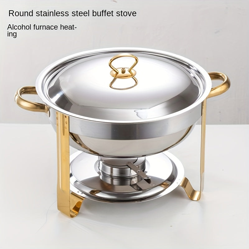 🔥 50 % DE RÉDUCTION EN CE MOMENT ! 🎄 Ensemble de buffet en acier inoxydable avec fonction de maintien au chaud – répartition homogène de la chaleur et grande durabilité, idéal pour les fêtes et les réceptions ✨