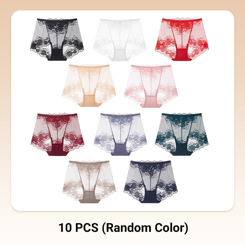 🌸60% de réduction🧶 Boxers taille haute en dentelle crochetée à la main pour femmes – Respirants, style vintage et confortables 🌸