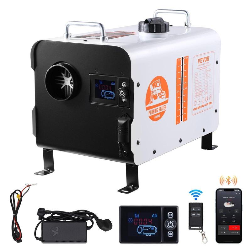 🔈🔈60 % DE RÉDUCTION !!🌡️Chauffage diesel 8 kW, chauffage d'air diesel tout-en-un 12 V/24 V, contrôle par application Bluetooth, télécommande et affichage, alarme CO, chauffage rapide💨
