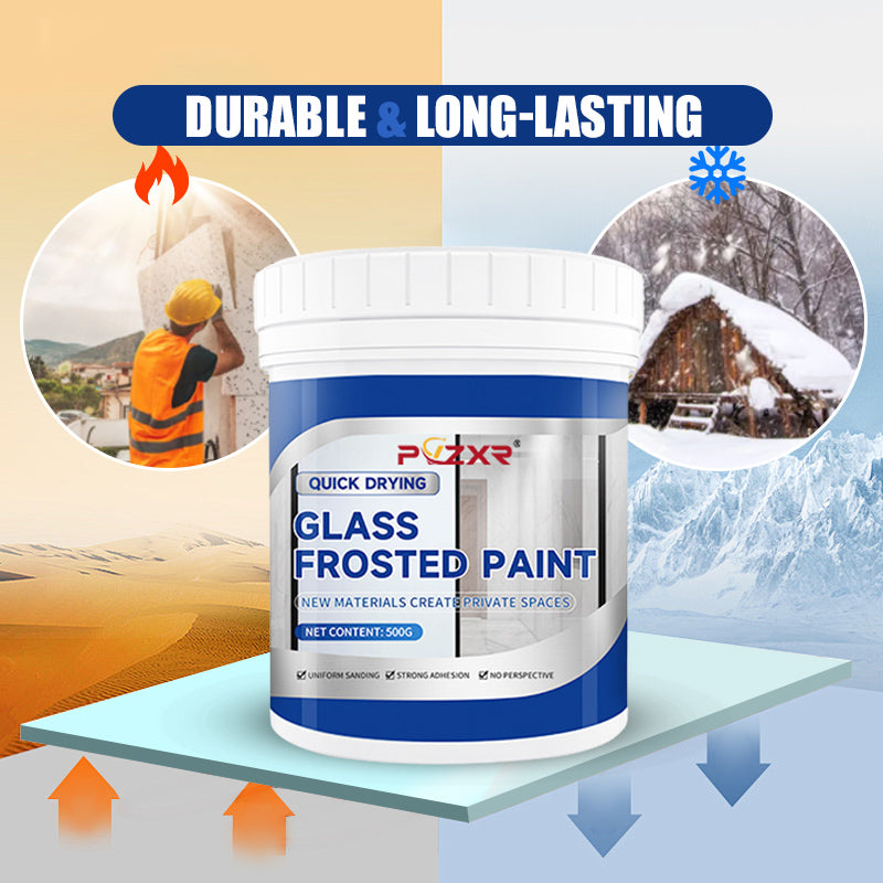 🎁 50% DE RÉDUCTION ! 🔥 Peinture pour Verre Dépoli 2026 – Séchage Rapide, Résistante à l’Eau & Effet Givré Élégant 🌫️✨