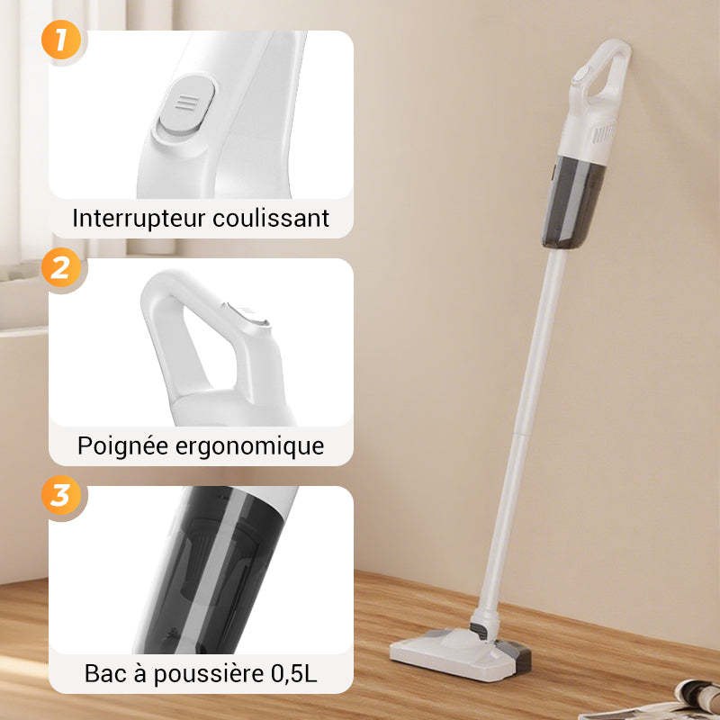 🔥55 % de réduction🔥Aspirateur à main sans fil 3 en 1, autonome et rechargeable
