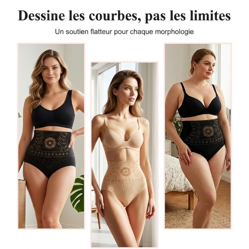 🥳👖 Culottes gainantes à taille haute – Culottes sculptantes à effet compressif pour une taille affinée 💞