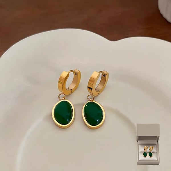 📿50 % de réduction💍Collier Emeraude Boucles d'oreilles Bracelet