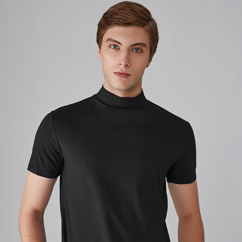 🔈🔈Offre spéciale 2026 - 60 % de réduction 🎁 T-shirt col montant coupe slim pour homme