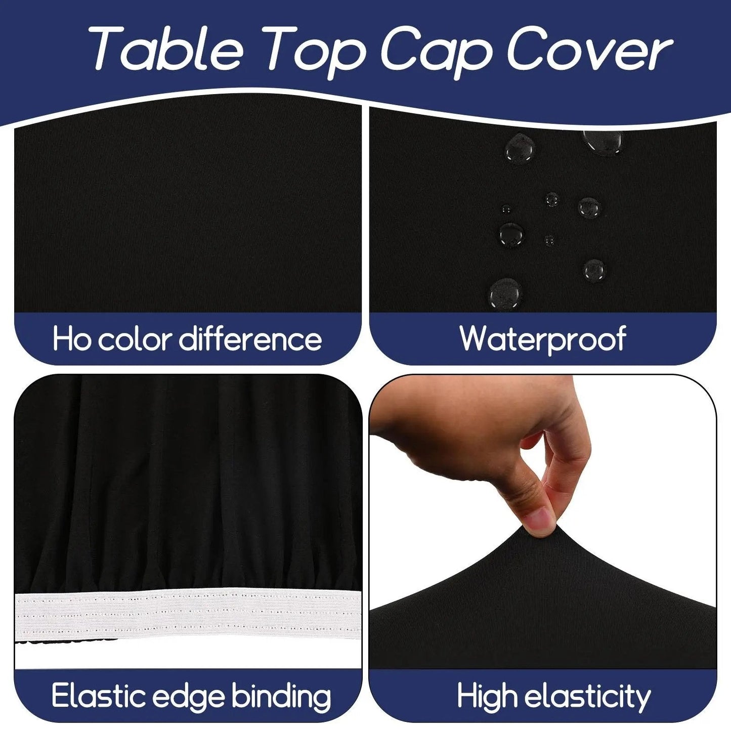 🎨🍽️ Tablecloth extensible – Enfilez-la en un clin d’œil, finition lisse sans pli, disponible en plusieurs couleurs, la solution chic pour cacher les tables abîmées et sublimer vos réceptions 💫💎