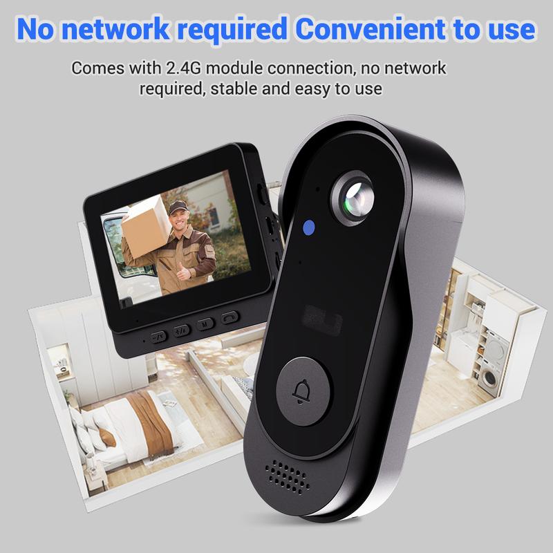 🚪 50 % DE RÉDUCTION ! 📹 Sonnette vidéo intelligente – Caméra HD, interphone bidirectionnel et vision nocturne 🔒
