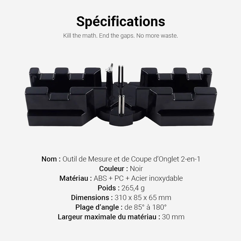 🔈🔈 60% DE RÉDUCTION ! ✨ Outil 2-en-1 Mesure et Coupe - Précision Maximale, Gain de Temps pour Bricolage et Menuiserie 📐