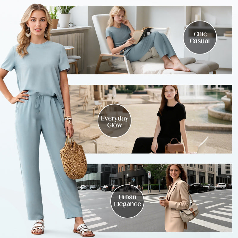 🌸DERNIER JOUR - OFFRE SPÉCIALE : 60 % DE RÉDUCTION💖 Ensemble haut et pantalon décontracté pour femme
