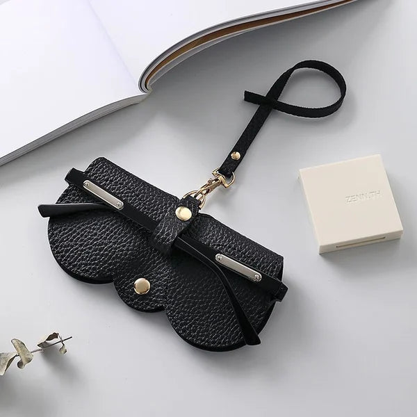 🔥vente à chaud🔥Sac à lunettes de soleil en cuir souple
