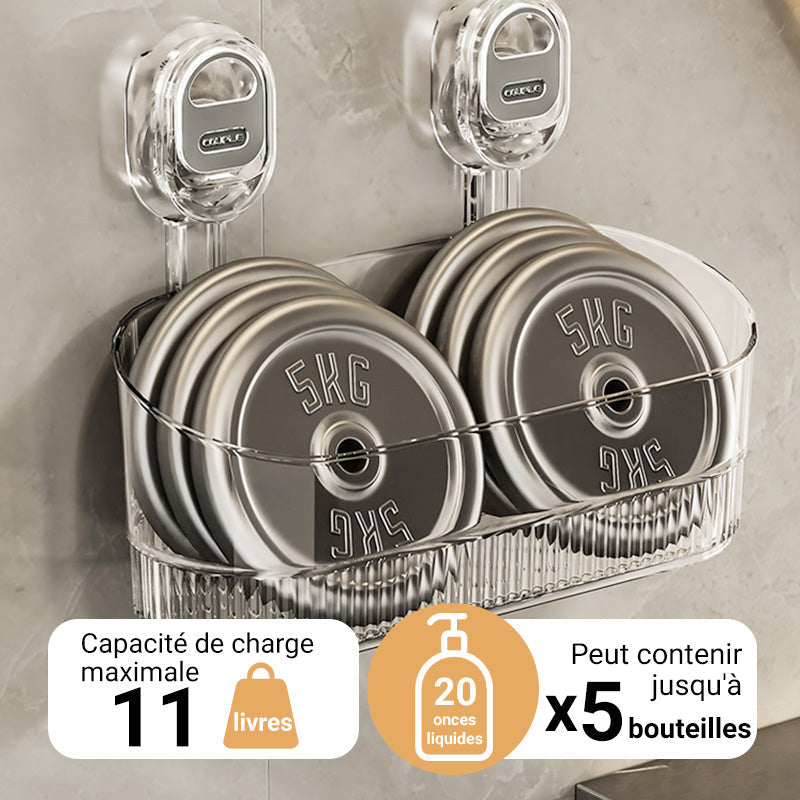🔥Nouvelle mise à niveau 🍃Support de rangement à ventouse avec trou de drainage(🚀55 % de réduction)