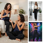 💖DERNIER JOUR DE SOLDES ! 60 % DE RÉDUCTION !🥰 Pantalon femme à sequins, jambes larges et taille élastiquée