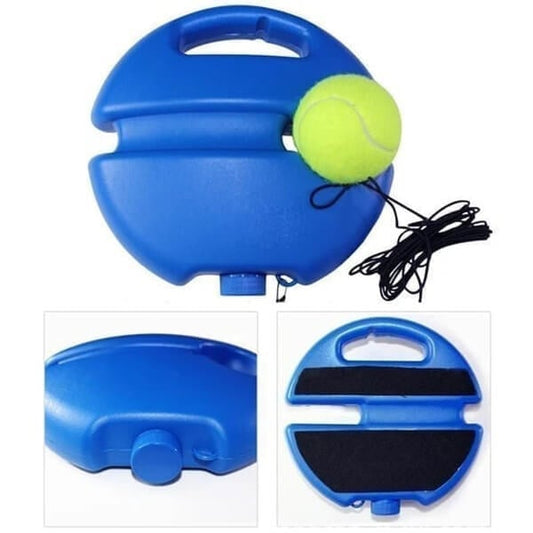 🎾 Entraîneur de tennis portable | Socle à remplir de sable ou d'eau pour une bonne stabilité · Conçu avec une lanière · Léger et facile à transporter | Entraînement individuel · Parc en plein air · Activité parent-enfant
