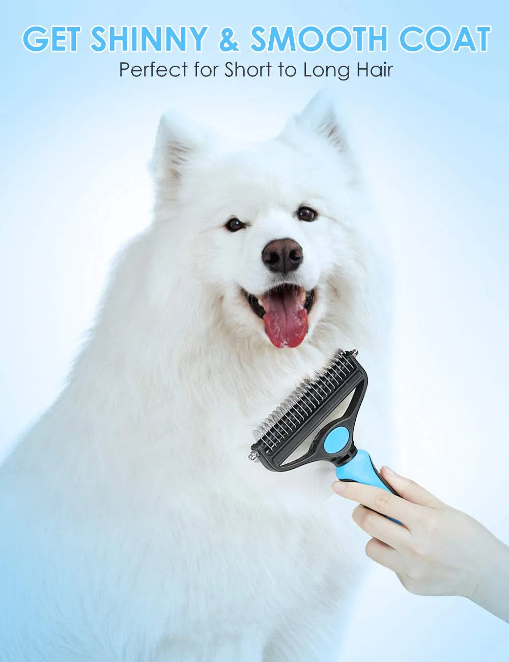Outil professionnel pour le démêlage des poils de chiens et de chats