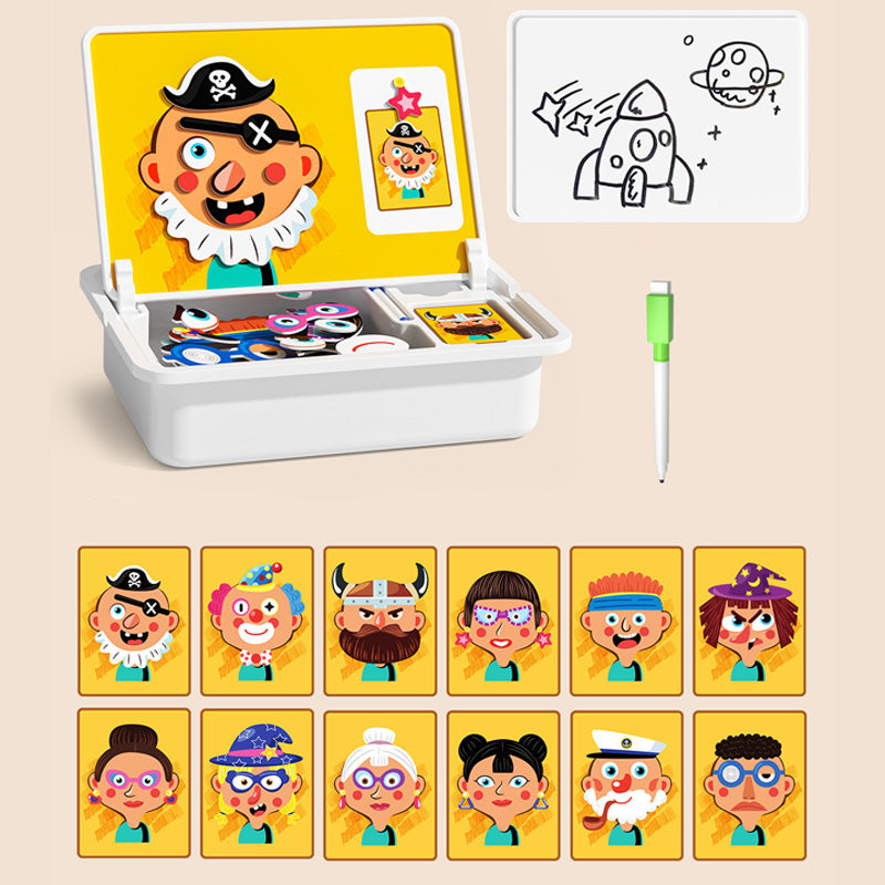 🧩 55% DE RÉDUCTION ! 🎨 Boîte à Puzzle Magnétique Enfant - Jeu Éducatif avec Planche à Dessin et Pièces Colorées 🖍️📦