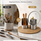 🔥 50 % DE RÉDUCTION ! 🍳 🧂Organisateur d’Ustensiles de Cuisine Multifonctionnel – Acier Inoxydable