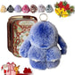 💕50% DE RÉDUCTION🐰🎁Breloques pompons en forme de lapin doux faites à la main🐰