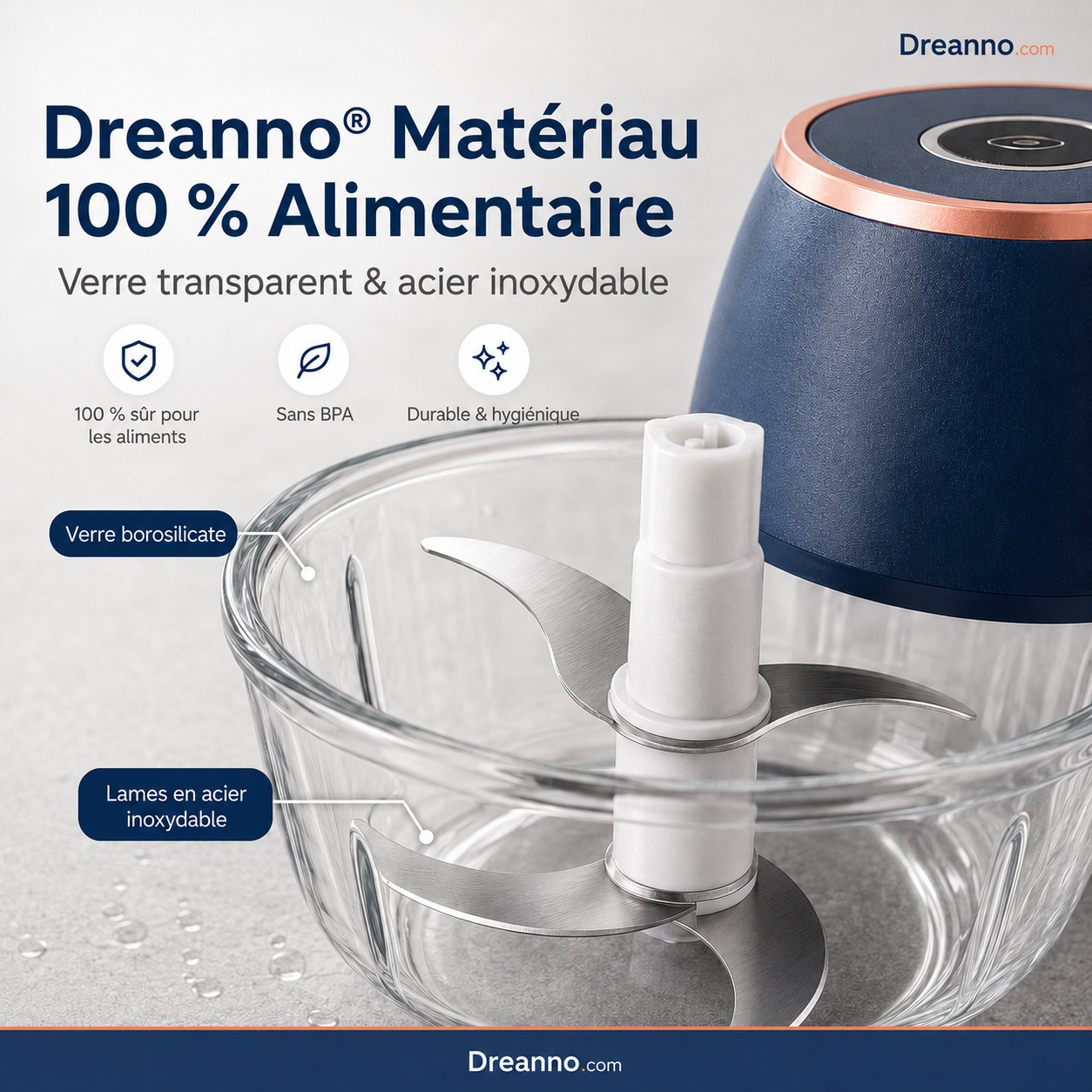 🎁NOUVEAUTÉS – 50 % DE RÉDUCTION💥 Robot ménager électrique puissant et de grande capacité | matériaux de qualité alimentaire, portable, sans fil