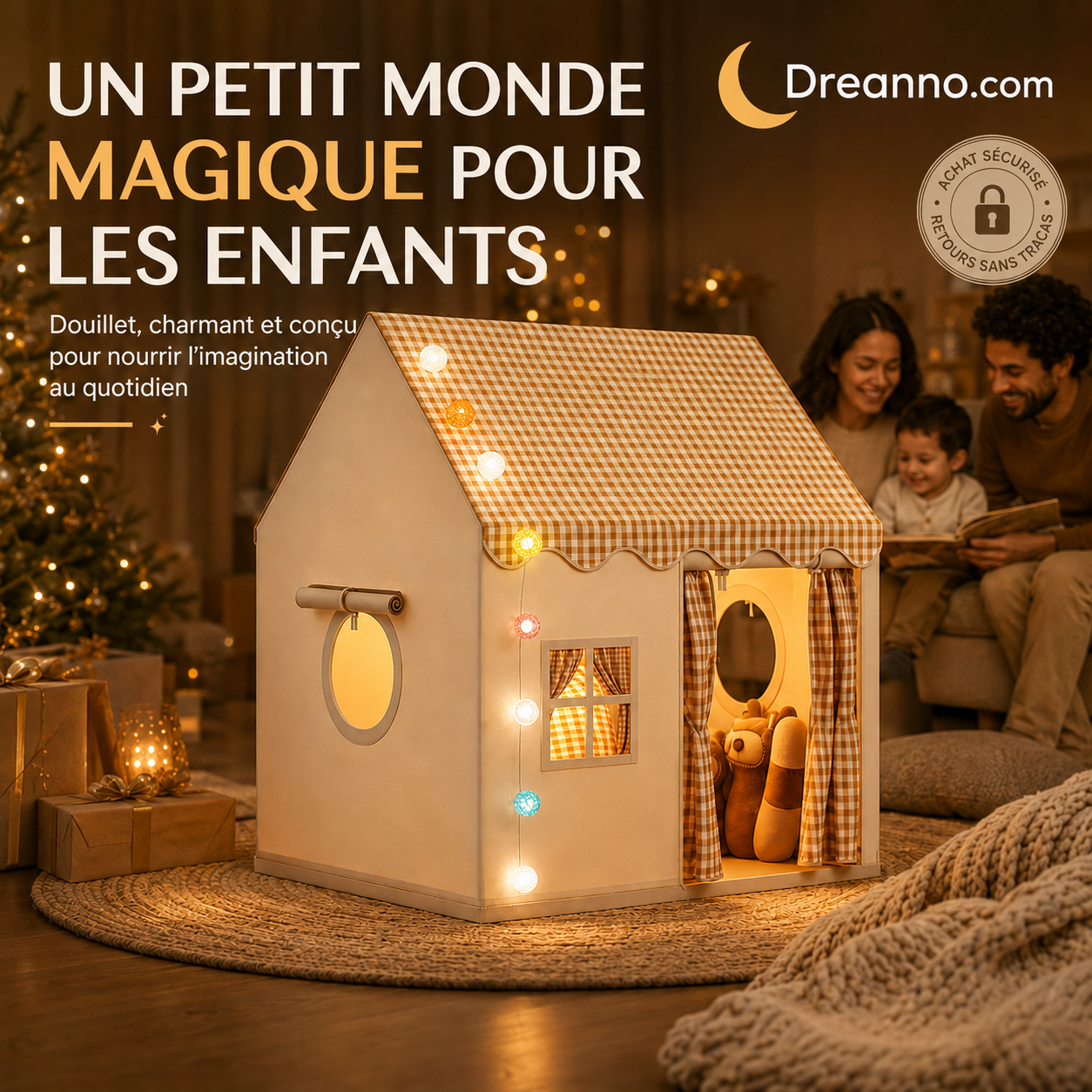 📢🏰 PROMO FLASH 50% ! Château Tente de Jeu pour Enfants – Espace Ludique, Pliable, Idéal Intérieur & Extérieur ✨