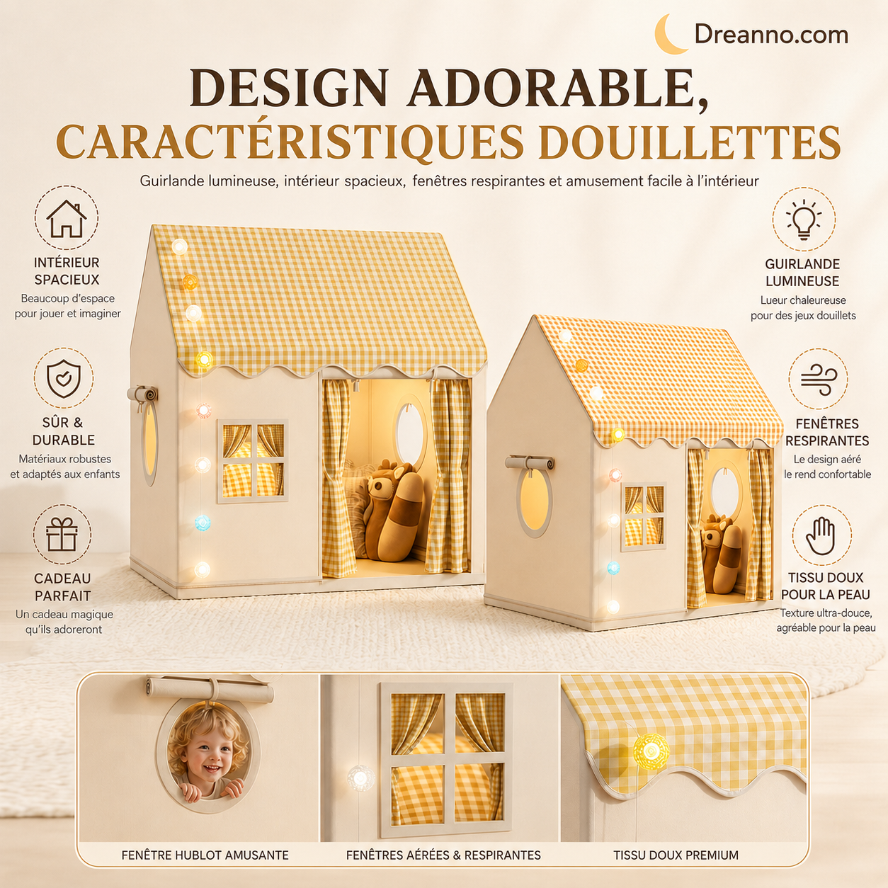 📢🏰 PROMO FLASH 50% ! Château Tente de Jeu pour Enfants – Espace Ludique, Pliable, Idéal Intérieur & Extérieur ✨