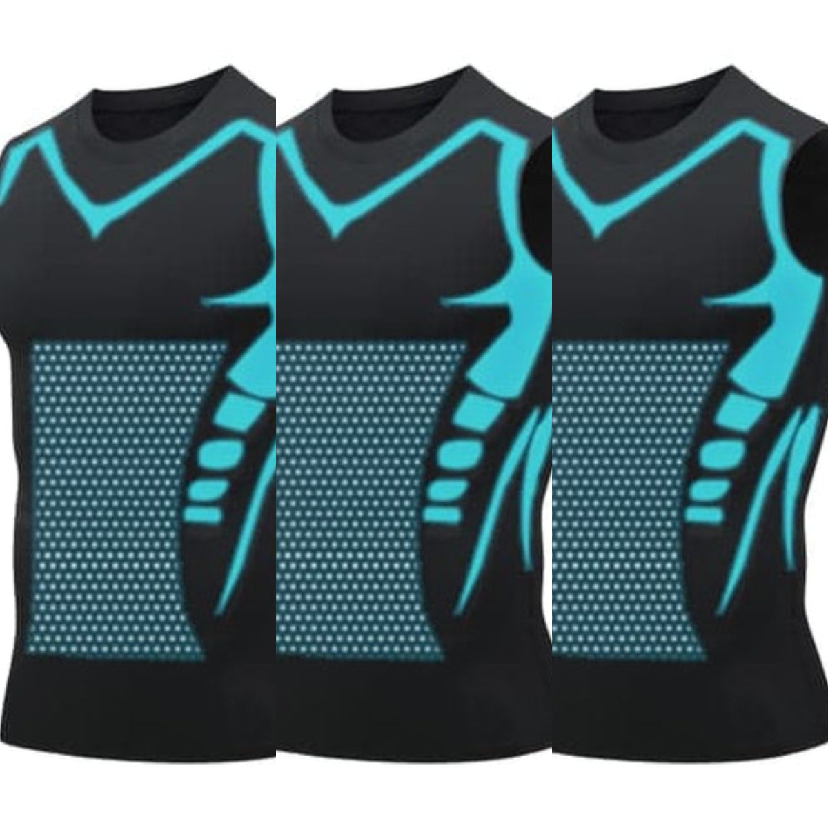 🔥 50 % DE RÉDUCTION ! 💪 Gilet Ionic Shaping – Compression et refroidissement – Remodelage du corps – Sans manches – Invisible sous les vêtements 🕶️