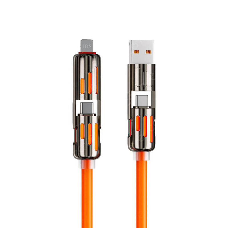 🔥 Câble de charge USB 4-en-1 mFish charge rapide MAX 240W