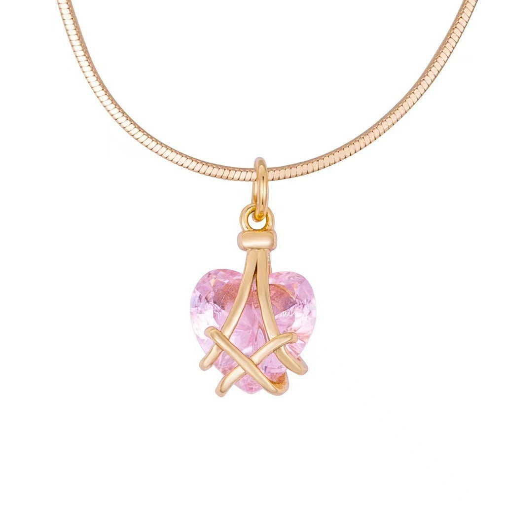 ✨️55% de réduction✨️Né pour l'amour, votre vie : pendentif cœur en cristal💖