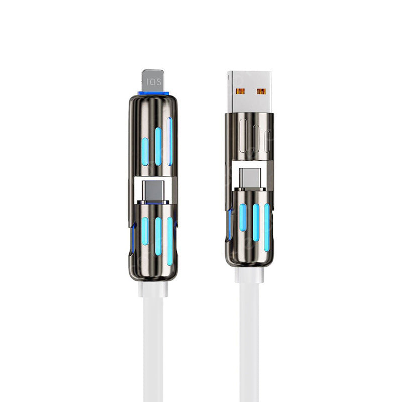 🔥 Câble de charge USB 4-en-1 mFish charge rapide MAX 240W
