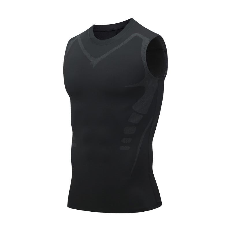 🔥 50 % DE RÉDUCTION ! 💪 Gilet Ionic Shaping – Compression et refroidissement – Remodelage du corps – Sans manches – Invisible sous les vêtements 🕶️