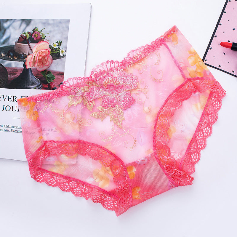 🌸ACHETEZ 7 OBTENEZ 7 GRATUITEMENT🌸Culotte en coton antibactérien avec broderie en dentelle