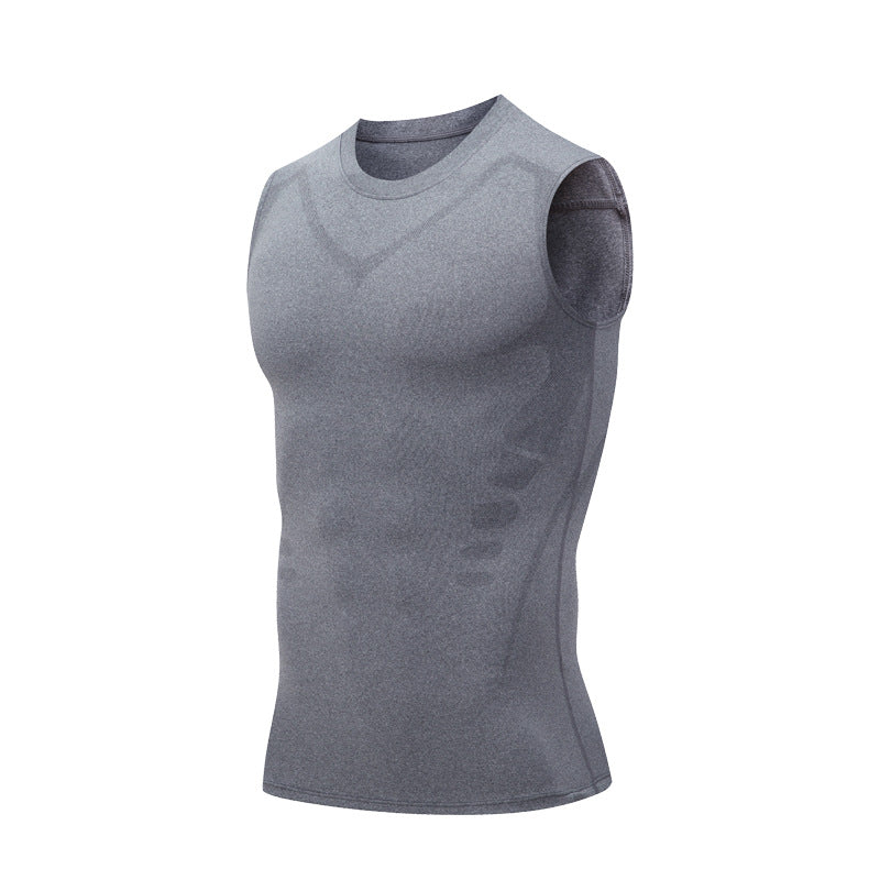 🔥 50 % DE RÉDUCTION ! 💪 Gilet Ionic Shaping – Compression et refroidissement – Remodelage du corps – Sans manches – Invisible sous les vêtements 🕶️