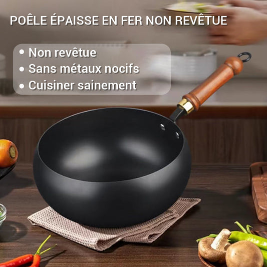🍳Vente flash🔥Poêle antiadhésive ultra-légère, sans revêtement, en fonte épaisse(🔥55% de réduction)