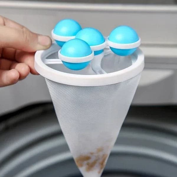 🧼🐾Sac Filtrant Lave-Linge - Capture Poils d'Animaux, Évite les Enchevêtrements, Réutilisable