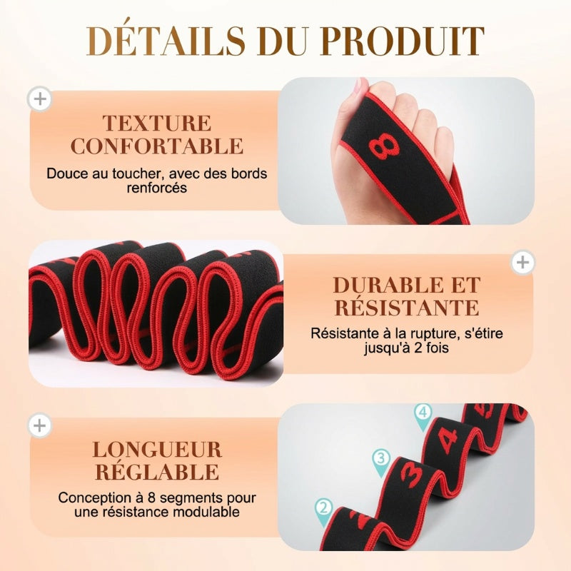🌸DERNIER JOUR DE L'OFFRE SPÉCIALE - 60 % DE RÉDUCTION💕✨Bande de résistance pour le fitness et le yoga✨