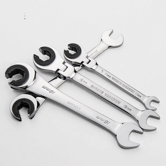 🎉Promotion Black Friday : 50 % de réduction🔥🔧Clé à cliquet à tube ouvert (tête fixe et tête flexible 2 en 1)