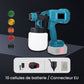 Pistolet à peinture électrique sans fil ⚡ 800 ml/minute pour une pulvérisation continue 💪 Rechargeable, sans fil, pulvérisation sous tous les angles sans fuites. Idéal pour les meubles, les clôtures et les murs 🏠