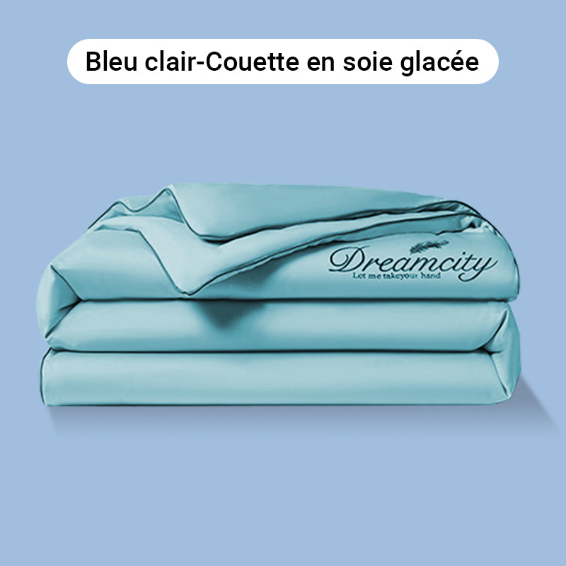 🛏Meilleurs prix pour l'été❄️Parure de lit quatre pièces en velours de haute qualité💕Confortable et rafraîchissant(🚀55% de réduction)