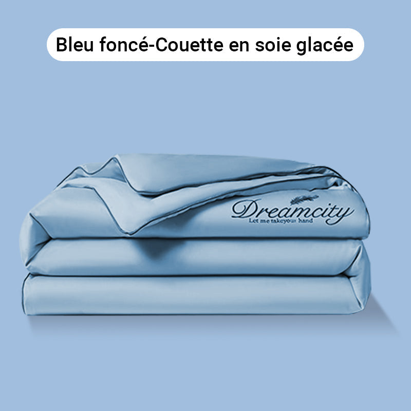 🛏Meilleurs prix pour l'été❄️Parure de lit quatre pièces en velours de haute qualité💕Confortable et rafraîchissant(🚀55% de réduction)