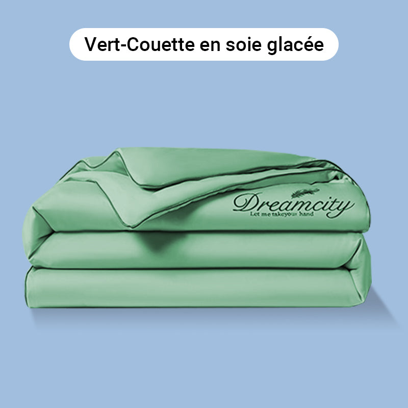 🛏Meilleurs prix pour l'été❄️Parure de lit quatre pièces en velours de haute qualité💕Confortable et rafraîchissant(🚀55% de réduction)