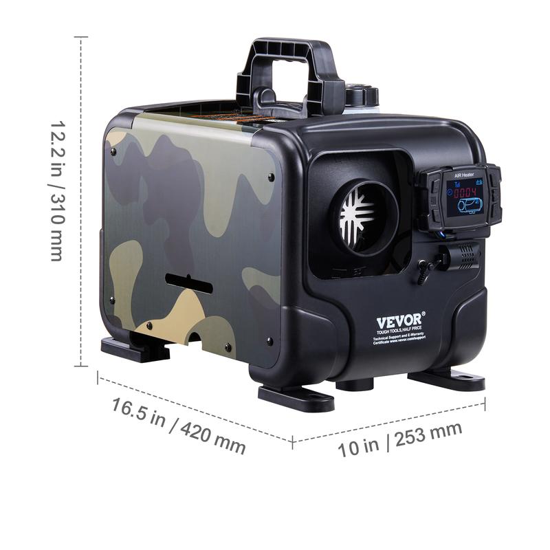 🔈🔈60 % DE RÉDUCTION !!🌡️Chauffage diesel 8 kW, chauffage d'air diesel tout-en-un 12 V/24 V, contrôle par application Bluetooth, télécommande et affichage, alarme CO, chauffage rapide💨