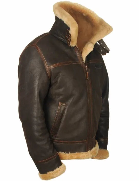 📢📢60 % de réduction !!! ✨VESTE BOMBER EN PEAU DE MOUTON