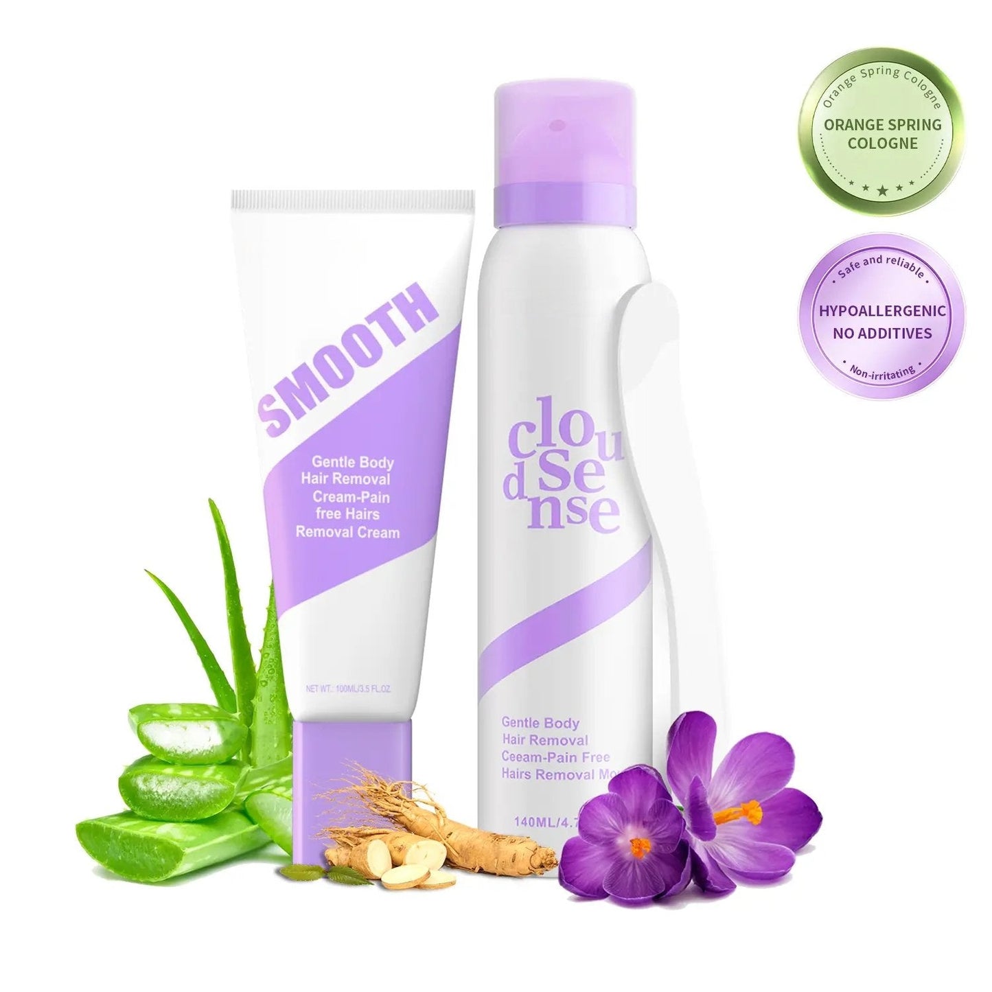🤩50 % DE RÉDUCTION ! 💖Duo de crèmes dépilatoires douces et indolores pour peaux sensibles. Dites adieu aux poils indésirables sans souffrir ! 👋