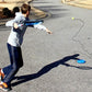 🎾 Entraîneur de tennis portable | Socle à remplir de sable ou d'eau pour une bonne stabilité · Conçu avec une lanière · Léger et facile à transporter | Entraînement individuel · Parc en plein air · Activité parent-enfant