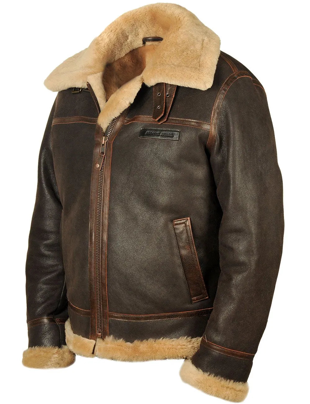 📢📢60 % de réduction !!! ✨VESTE BOMBER EN PEAU DE MOUTON