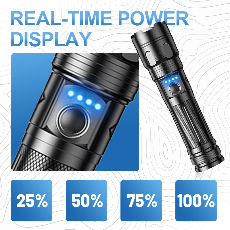 ⚡55 % de réduction🔦Lampe de poche d'extérieur portable multifonction avec zoom