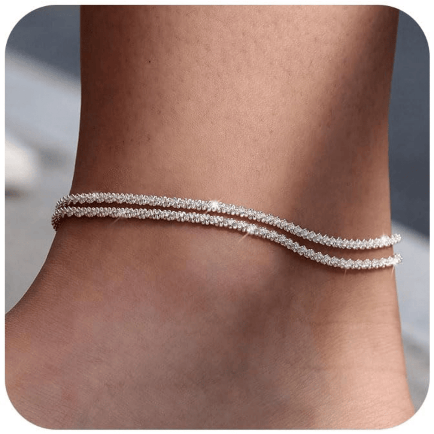 💜DERNIER JOUR -50% de réduction💜Délicat bracelet de cheville étanche en couches