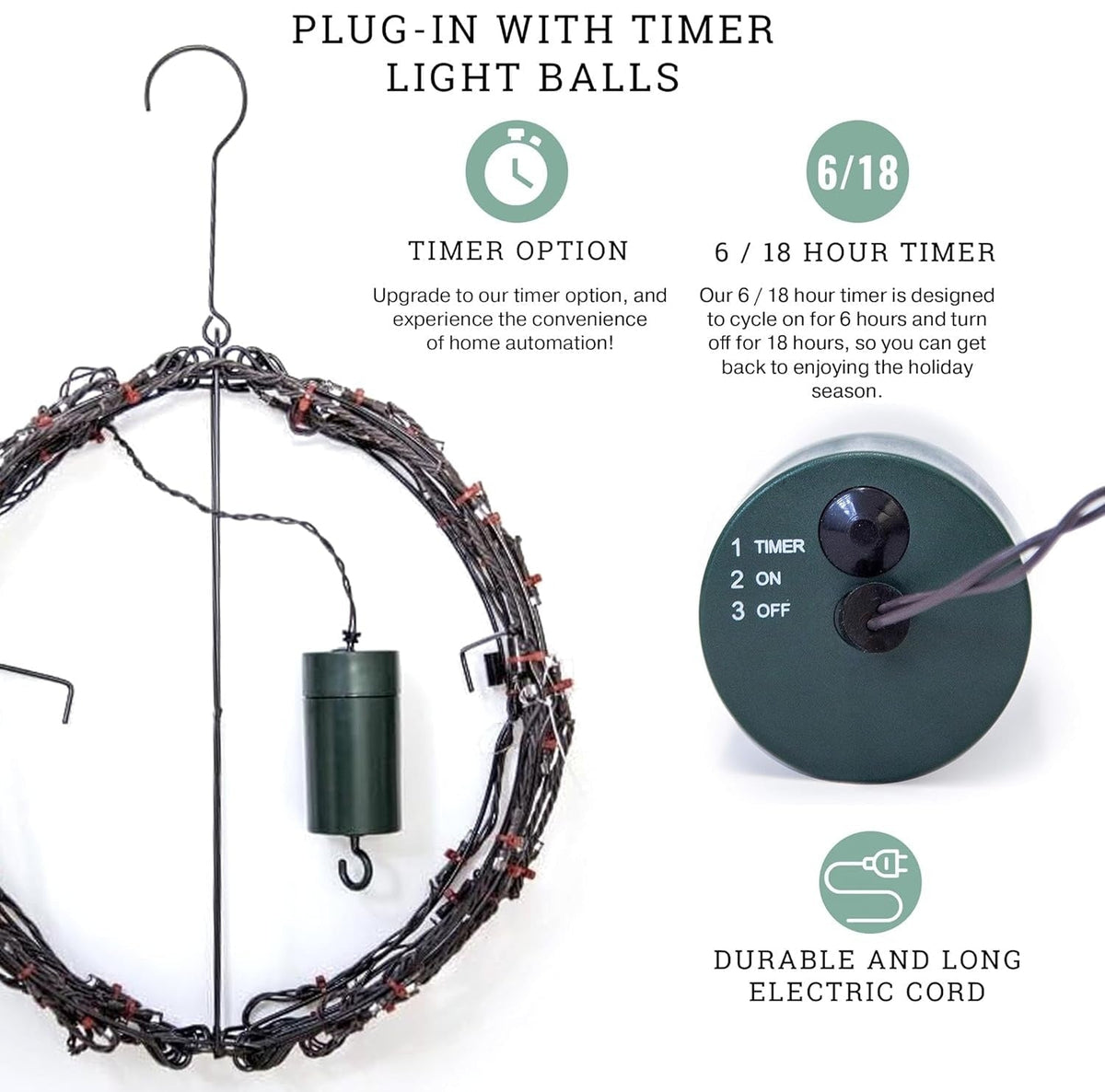 🎅 50% DE RÉDUCTION! 💡 Boule lumineuse – Durable, imperméable & légère ✨