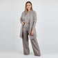 🍂Soldes d'automne🍂Elegant 3-piece set including long cardigan, top and pants💞