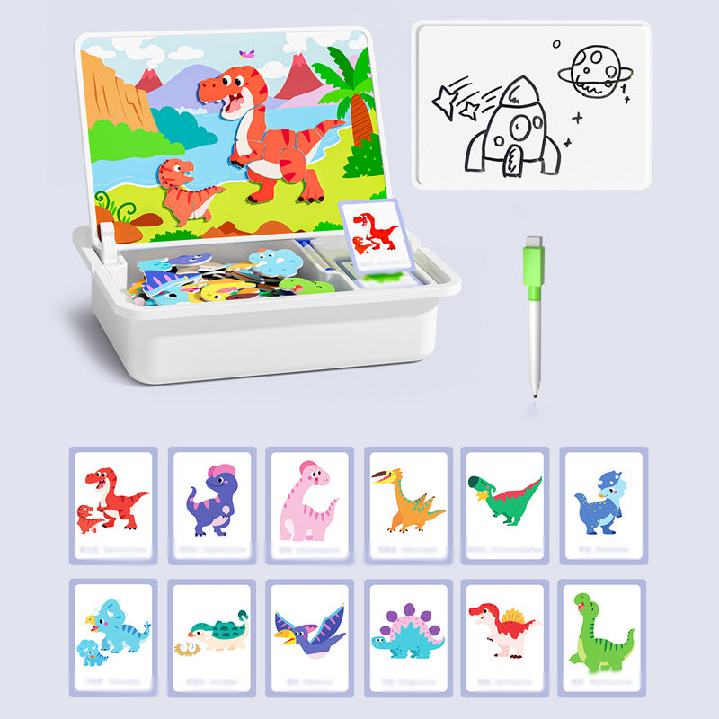 🧩 55% DE RÉDUCTION ! 🎨 Boîte à Puzzle Magnétique Enfant - Jeu Éducatif avec Planche à Dessin et Pièces Colorées 🖍️📦