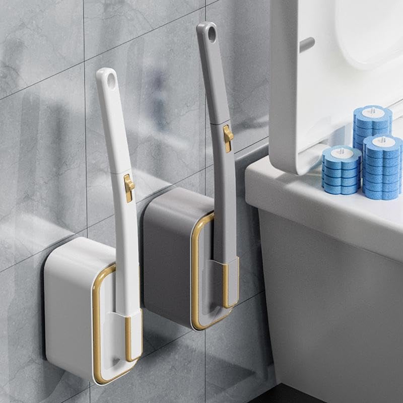PLUS DE 50 000 UNITÉS VENDUES !🚽💦Ensemble innovant de brosses de toilettes jetables à fixation murale✨